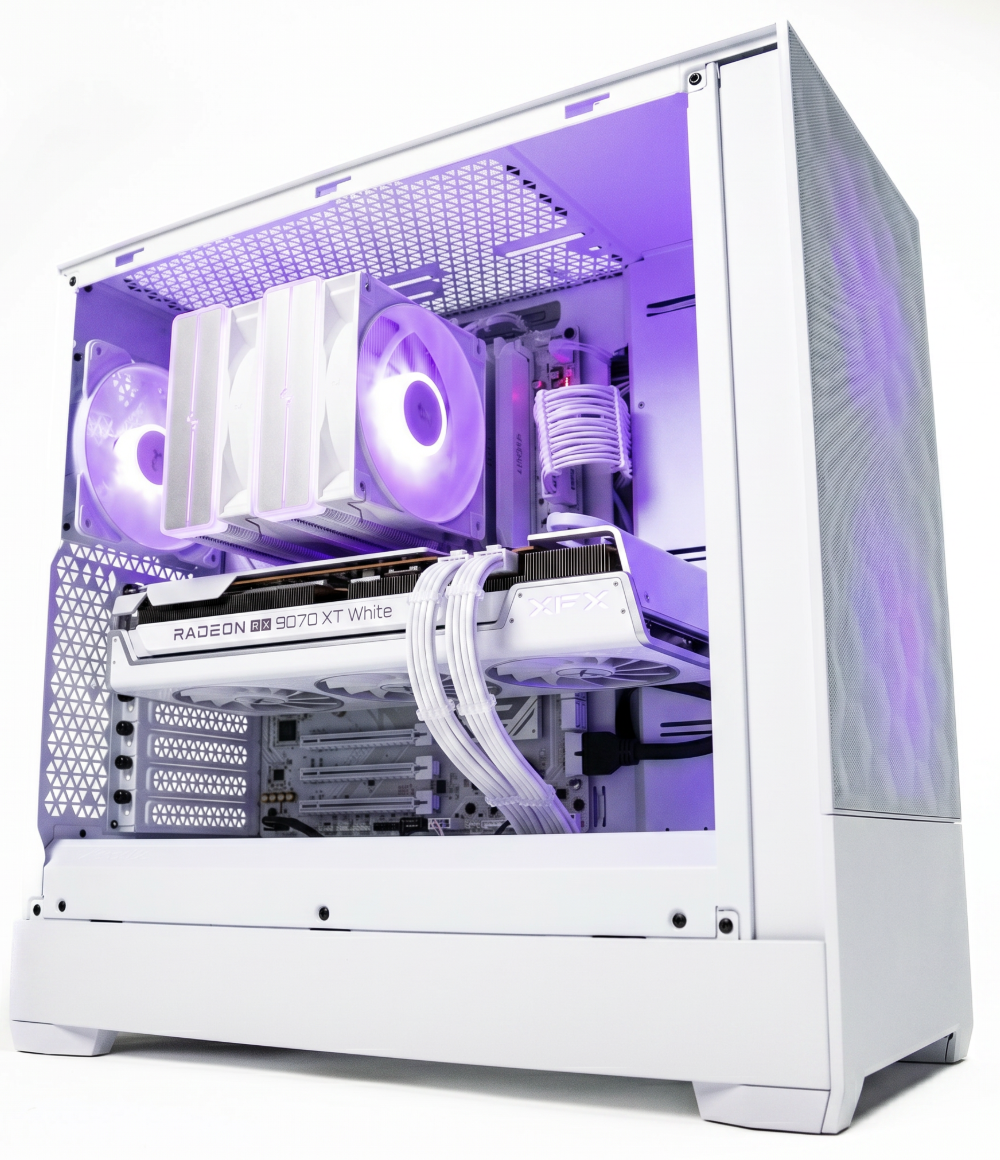 Herní PC - White - RX 9070 XT - 16GB